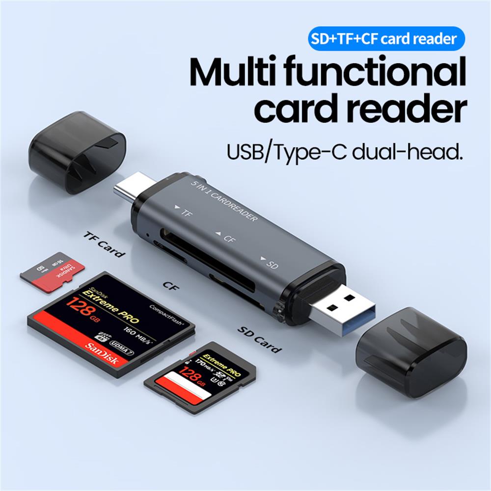 Microsd Card Tablet - 5 в 1 USB-кардридер типа C