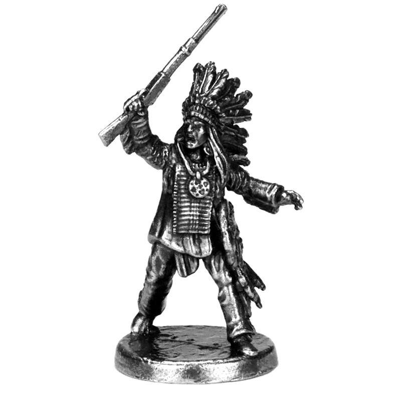 Unique Table Accessories - Винтажный набор миниатюрных металлических фигурок воинов