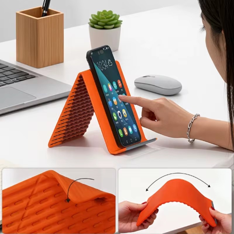 Laptop Tablet Accessories - Гибкая складная силиконовая подставка для телефона,