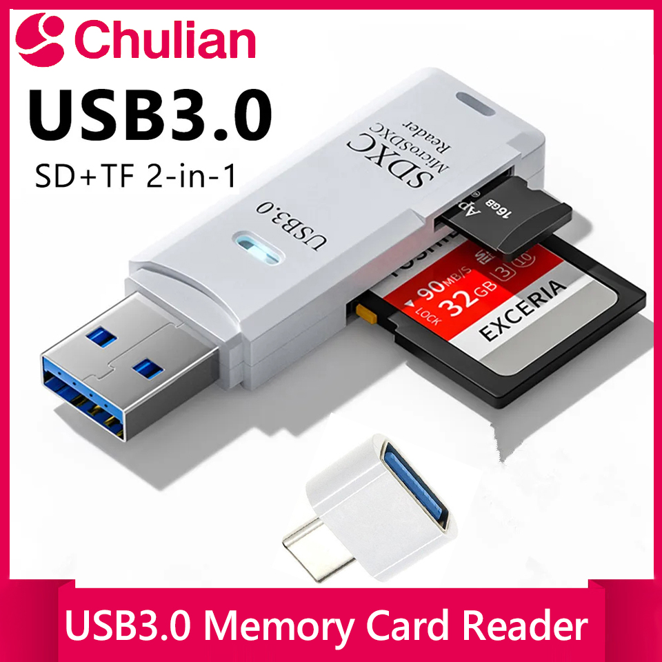 Microsd Card Tablet - Высокоскоростной многофункциональный кардридер 2-в-1 USB 3.0/2.0