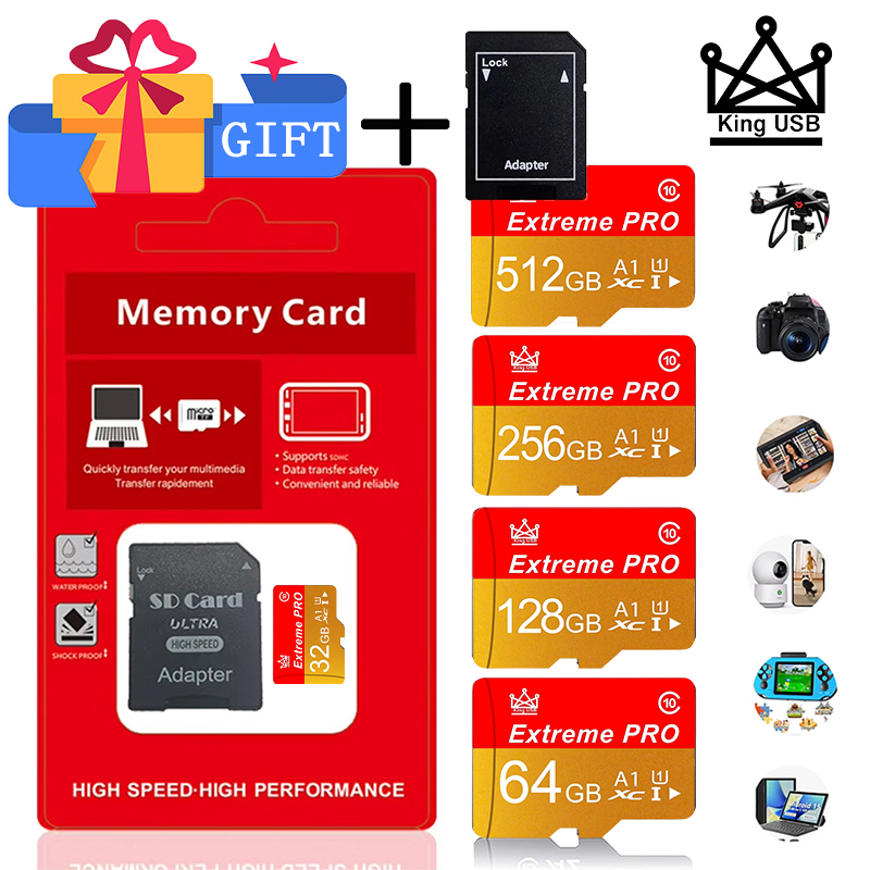 Microsd Card Tablet - Высокоскоростная флеш-карта SD UHS-I TF 32-64-128-256-512